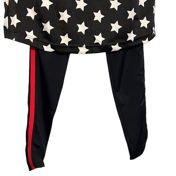 Dance Costume Woman's Size Medium Adult Weissman Black Red Stars Hip Hop Pageant - Picture 5 of 15